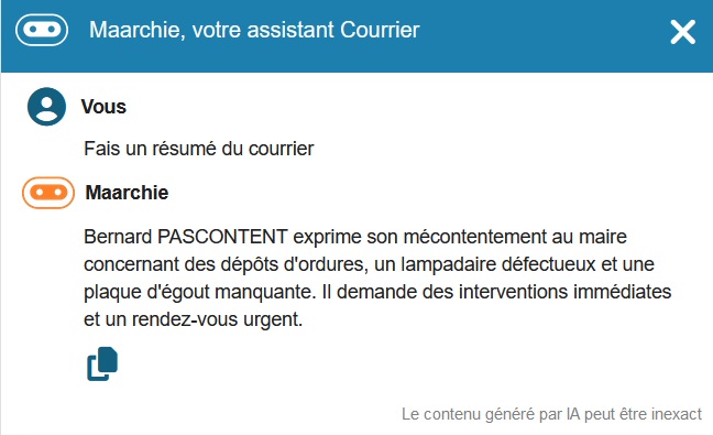 Vue détail Maarchie