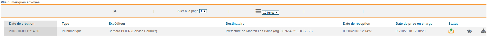 Liste Pli Numérique