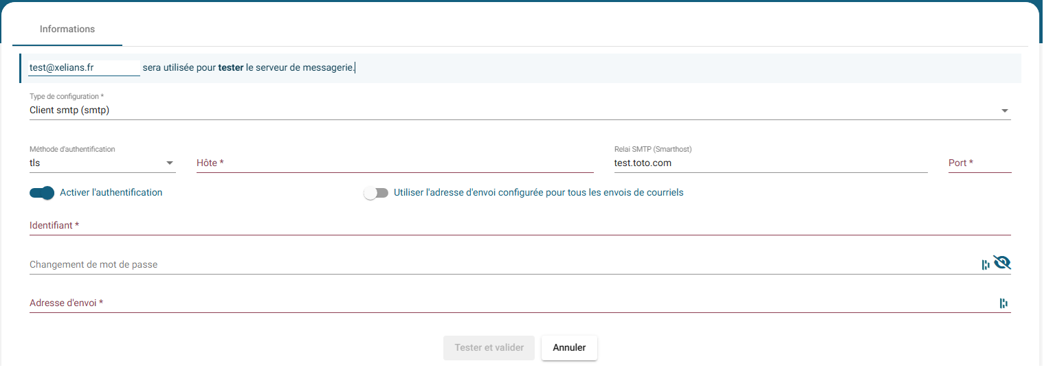 Gestion duserveur E-mail
