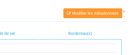 Bouton de modification des métadonnées