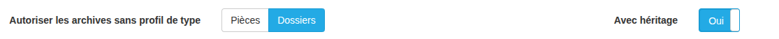 Versement de dossier avec héritage